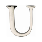 M Marcus Heritage Brass Letter U - Pin Fix 51mm